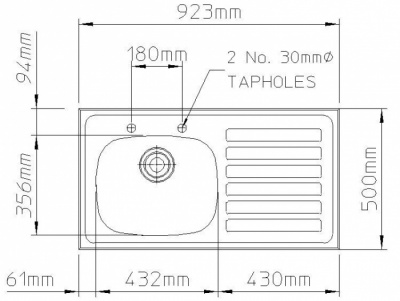 Hart Accessible Kitchen Sink|100mm Depth Kitchen Sink